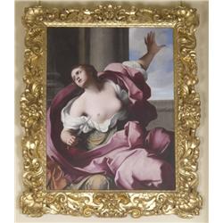 GIOVANNI DOMENICO CERRINI, (Perugia 1609-1681 Rome), Oil on canvas, The Death of Lucretia, 6...