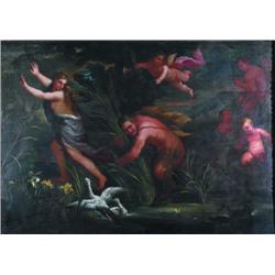 Attributed to LUCA GIORDANO, FA PRESTO (Naples 1634-1705) and Studio, Oil on canvas, Pan and Syr...