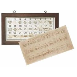 A BUTLERS INDICATOR BOX,, LATE 19th CENTURY, with the room descriptions written in pen by Thomas K..