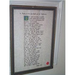 IN MEMORY OF EVA GORE-BOOTH AND CON MARKIEVICZ, a careful transcription of Yeats's poem on velum, fr