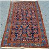 Image 1 : Fascinating red and navy handmade antique Malayer Rug