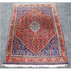 Enchanting colors wool Persian tribal Bidjar Rug