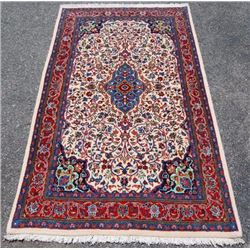 Vibrant hand woven authentic Persian Sarouk Rug