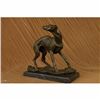Image 1 : Large greyhound whippet genuine hot cast bronze statue