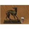 Image 2 : Large greyhound whippet genuine hot cast bronze statue