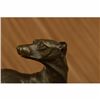 Image 5 : Large greyhound whippet genuine hot cast bronze statue