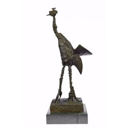 Ostrich Classic Design Bronze Sculpture on Marble base Figurine