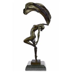 Ballerina Dancer Bronze Sculpture on marble base Figure