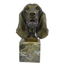 Dachshund Sausage Dog Bronze Head Bust Sculpture