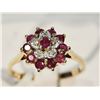Image 1 : #8-10KT YELLOW GOLD RUBY & DIAMOND RING