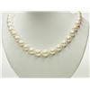 Image 1 : #13-STERLING SILVER CLASP FRESHWATER PEARL NECKLAC