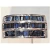 Image 1 : #17-STERLING SILVER SAPPHIRE RING