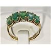 Image 2 : #30-10KT YELLOW GOLD EMERALD RING