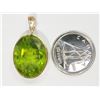 Image 2 : #39-14KT YELLOW GOLD PERIDOT PENDANT
