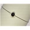 Image 1 : #40-14KT WHITE GOLD BLACK DIAMOND BRACELET