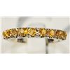 Image 2 : #44-STERLING SILVER ORANGE CITRINE RING