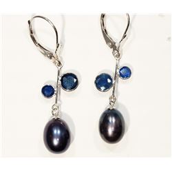 #46-14KT WHITE GOLD EARRINGS