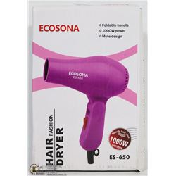 NEW ECOSONA 1000W HAIR DRYER