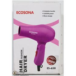NEW ECOSONA 1000W HAIR DRYER