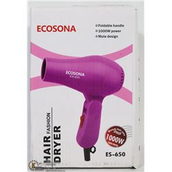 NEW ECOSONA 1000W HAIR DRYER