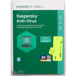 KASPERSKY ANTI-VIRUS PROTECTION FOR 1PC