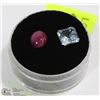 Image 1 : #71  NATURAL RED RUBY & BLUE TOPAZ GEMSTONE 5.5CT