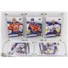 Image 1 : LOT OF 5 CASED OILERS HOCKEY CARDS