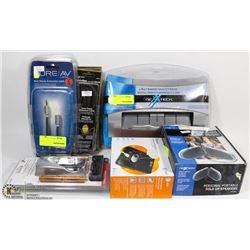 FLAT OF ASSORTED ELECTRONICS INCLUDING 4WAY