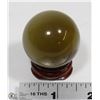 Image 1 : #12  TIGER EYE CRYSTAL QUARTZ SPHERE BALL + STAND