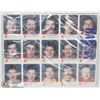 Image 1 : UNCUT SHEETS OF VINTAGE CALGARY FLAMES NHL CARDS