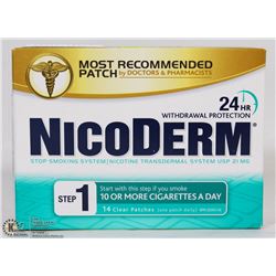NICODERM STEP 1 FOURTEEN CLEAR PATCHES