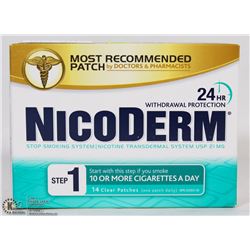 NICODERM STEP 1 FOURTEEN CLEAR PATCHES