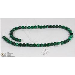 #40 GREEN MALACHIT LOOSE BEAD NECKLACE 15"