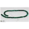 Image 1 : #40 GREEN MALACHIT LOOSE BEAD NECKLACE 15"