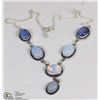 Image 1 : #35 MILKY OPAL NECKLACE