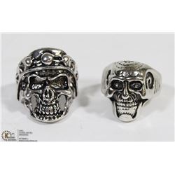 LOT OF 2 BIKER RINGS