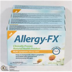 LOT OF 4 ALLERGY-FX MULTI-SYMPTOM ALLERGY RELIEF