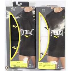 LOT OF 4 EVERLAST T-SHIRTS SIZE 2 SMALL, 2 MEDIUM