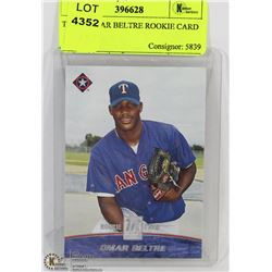 TOPPS OMAR BELTRE ROOKIE CARD