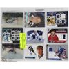 Image 1 : SHEET OF 9 COLLECTIBLE HOCKEY CARDS INCL.