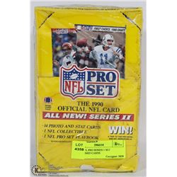 1990 NFL PRO SERIES 1 SET UNOPENED CARDS