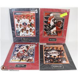 LOT OF 4 PLAQUE REDS INCL ERIC LINDROS, 2002