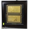 Image 1 : FRAMED 500 EURO BANK NOTE FOILS