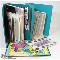 BINDERS OF MISC. COINS