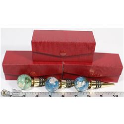 3 NATURAL GEM STONE WORLD WINE STOPPERS