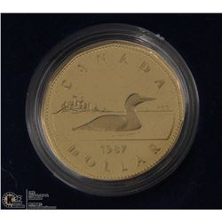 RCM 1987 LOONIE  ONE DOLLAR COIN