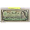 Image 1 : CANADIAN1967 ONE DOLLAR BILL