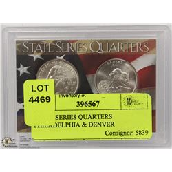 STATE SERIES QUARTERS PHILADELPHIA & DENVER
