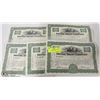 Image 1 : LOT OF 5 STOCK CERTIFICATES DATED 1932 AND 1939