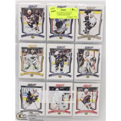 SHEETS WITH MVP ASSORTED HOCKEY CARDS AND MORE